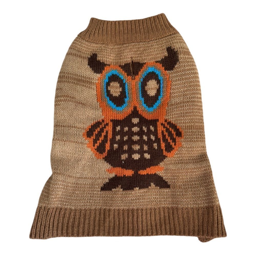 Pet Spirit SZ S Owl dog sweater